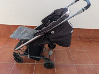 Carrito Tuc Tuc gris y negro