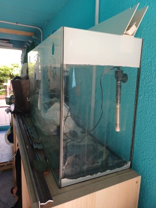 Pecera 100L con accesorios, sin filtro