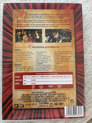 DVD Moulin Rouge! Romance Musical Español