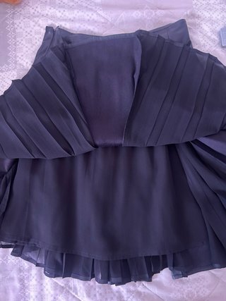 Falda Guess Negra Cuero Talla S