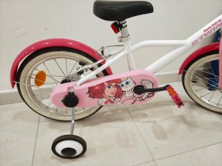 Bicicleta infantil Btwin 500 16 rosa