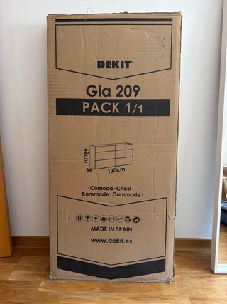 Cómoda Gia 209 Dekit Blanca 120x62x39 cm