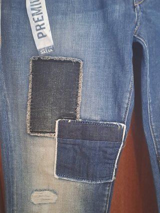 Pantalón vaquero Salsa Patchwork