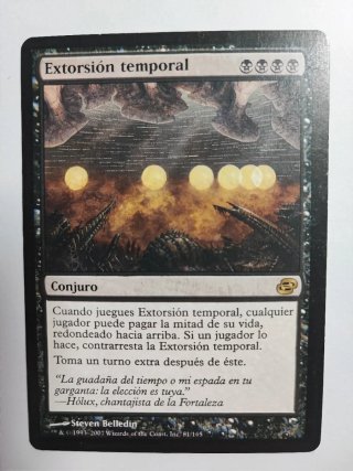 Carta Magic Extorsión Temporal