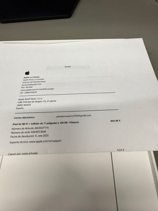 iPad Air M2 LTE Azul/Morado