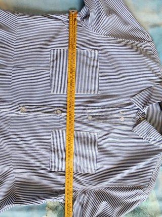 Abito cotone righe blu/bianco