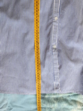 Abito cotone righe blu/bianco