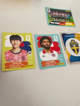 Cromos Mundial 2026: Alemania, Corea, Suecia