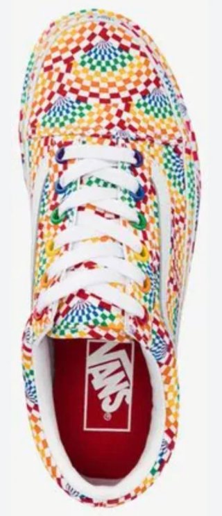 Zapatillas Vans Old Skool Plataforma Arcoíris.