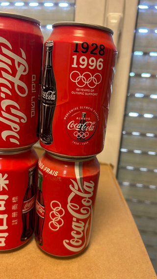 10 Lattine Coca-Cola Vuote da Collezione