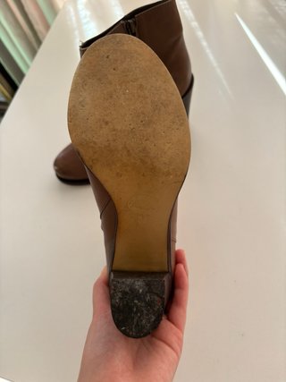 Stivali marroni con tacco