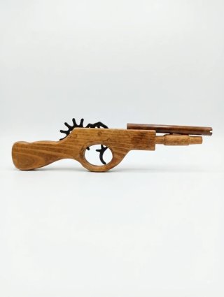 Pistola de madera para gomas