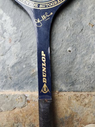 Raqueta Vintage Dunlop John McEnroe Autograph