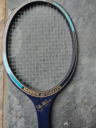 Raqueta Vintage Dunlop John McEnroe Autograph