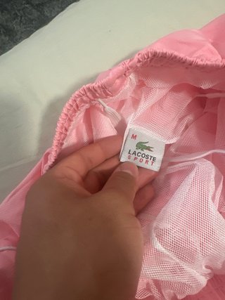 Conjunto deportivo Lacoste rosa