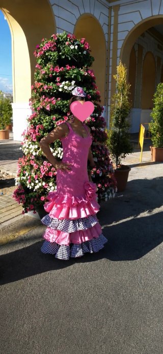 Vestido de flamenca, talla 38