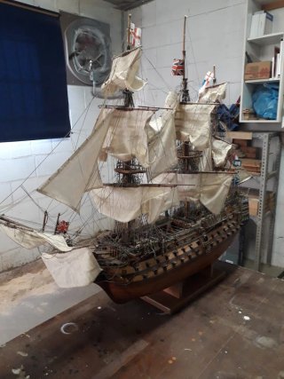 Barco de colección hecho a mano