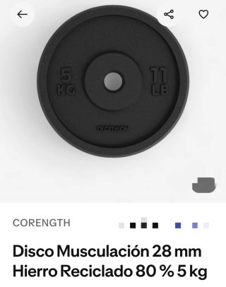 4 Pesas 5 kg