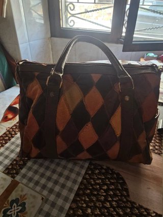 Bolso elegante patchwork mujer