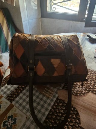 Bolso elegante patchwork mujer