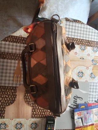 Bolso elegante patchwork mujer