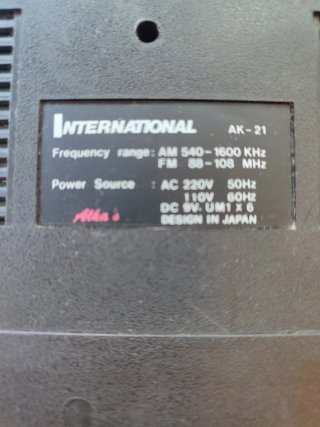 Radiocasete Vintage International Negro
