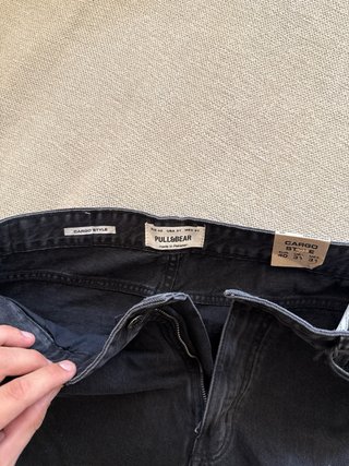 Pantalón corto cargo Pull&Bear negro