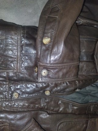 Chaqueta hombre cuero genuino