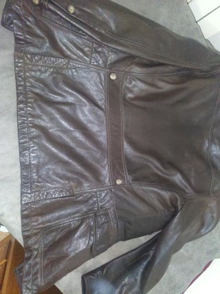 Chaqueta hombre cuero genuino