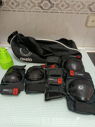 Patines Oxelo con bolsa y protecciones