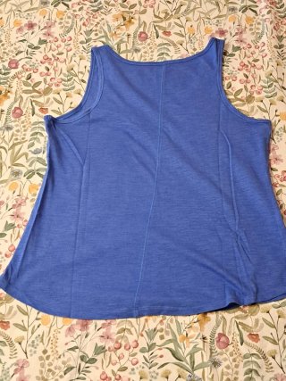 Camiseta tirantes azul talla L