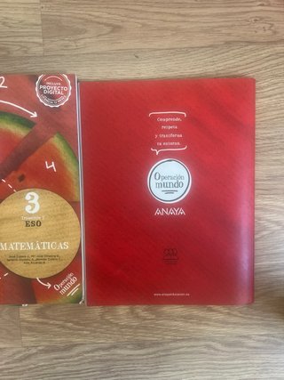 Libros de matemáticas de tercero de ESO