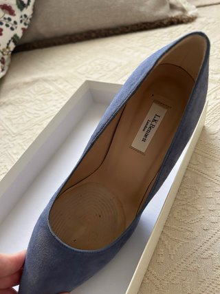 Zapatos tacón L.K. Bennett azul