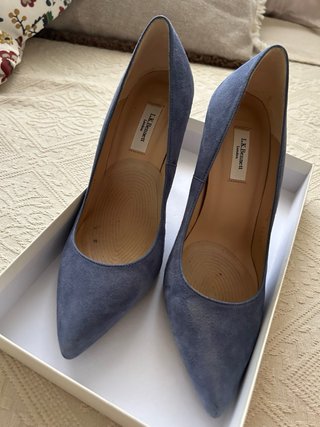 Zapatos tacón L.K. Bennett azul