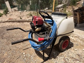 Carretilla de sulfatar/fumigar con motor BaSic
