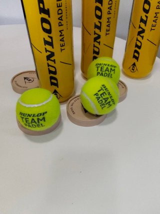 4 botes pelotas pádel Dunlop Team Padel