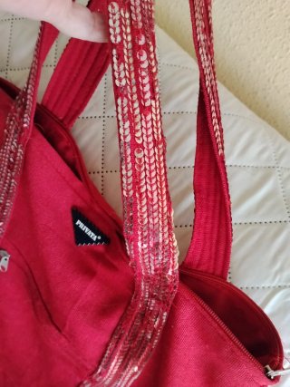 Bolso Privata Rojo con Lentejuelas