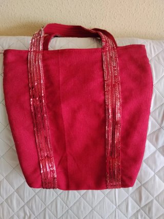 Bolso Privata Rojo con Lentejuelas