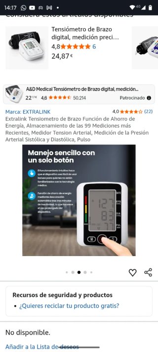 Tensiómetro de Brazo pantalla digital