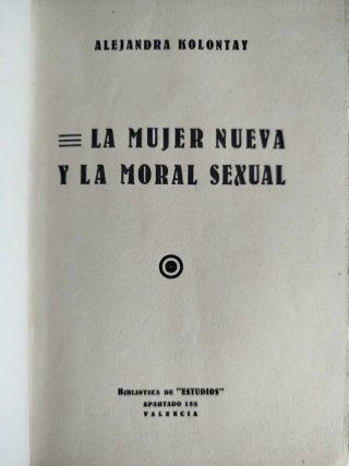 1931 La mujer nueva y la moral sexual Kolontai