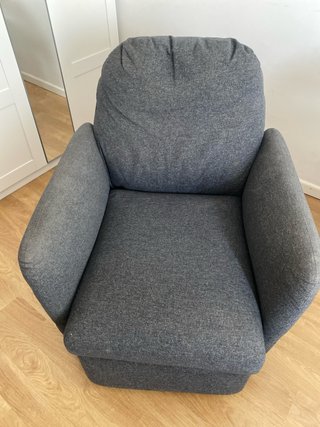 Sillón reclinable EKOLSUND gris
