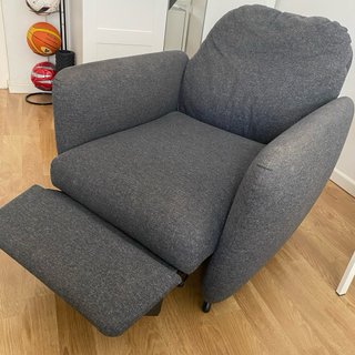 Sillón reclinable EKOLSUND gris