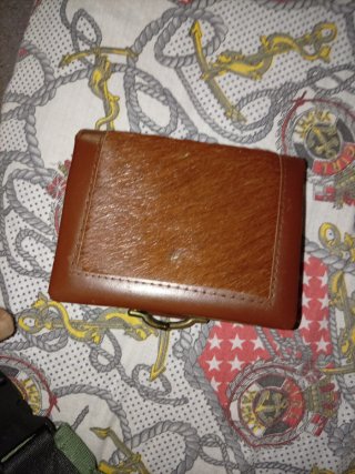 Monedero Piel Vintage Marrón