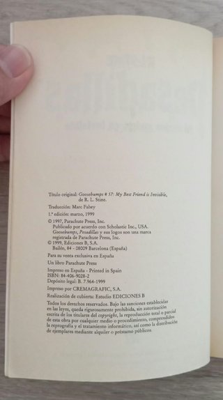 PESADILLAS Nº 55 - MI MEJOR AMIGO ES INVISIBLE