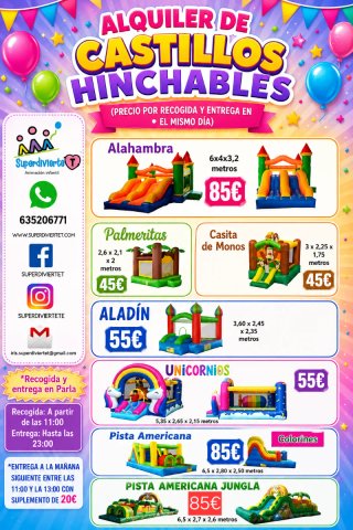 Alquiler castillos hinchables