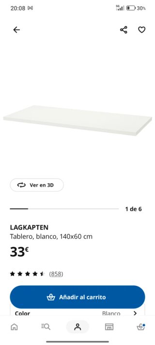 Escritorio Ikea Lagkapten Nuevo