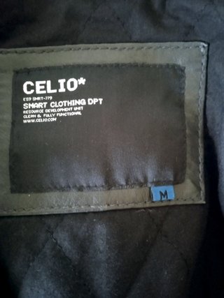 Cazadora de cuero negro, aviador, Celio, Talla M