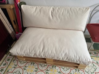 Sillón de palets de madera