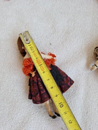 Lote 5 Muñecas Antiguas Vestimenta Típica