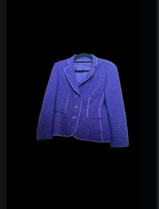 Chaqueta Tweed Morada Vintage